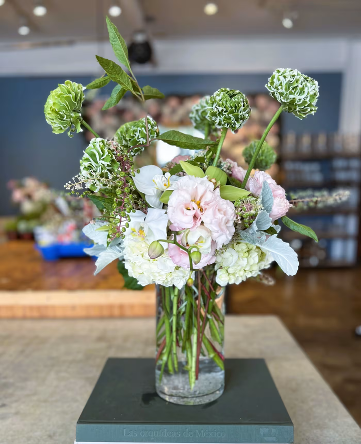 Japanese Flair floral arrangement, featuring elegant blooms inspired by Japanese design, perfect for bringing a touch of serenity and beauty to any occasion, available for same-day delivery in Los Angeles