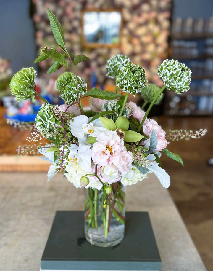 Japanese Flair floral arrangement, featuring elegant blooms inspired by Japanese design, perfect for bringing a touch of serenity and beauty to any occasion, available for same-day delivery in Los Angeles