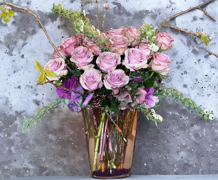 More Than Friends floral arrangement, a romantic bouquet with a mix of vibrant blooms, perfect for expressing love, appreciation, and deep connections, available for same-day delivery in Los Angeles