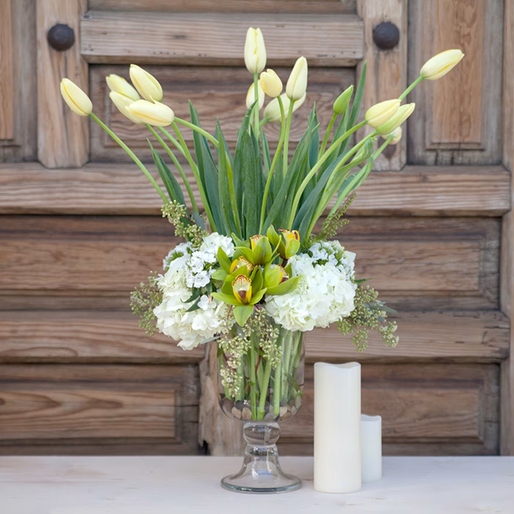 The French Collection of white flowers by a West Los Angeles florist, offering same-day delivery and featuring elegant, fresh blooms perfect for special occasions or home decor.